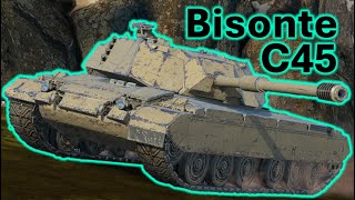 WoT Blitz Bisonte C45 4 battles in action [upl. by Olegnalehcim]