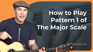 How to play Pattern 1 of the Major Scale on guitar [upl. by Asseram]