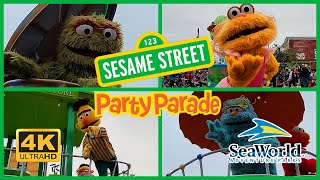 Sesame Street Party Parade SeaWorld Orlando 2023  4K [upl. by Eelyrehc]