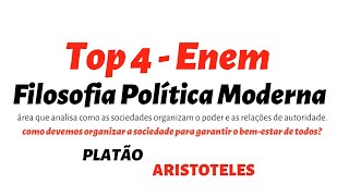 TOP 4  ENEM  FILOSOFIA POLITICA [upl. by Turley946]