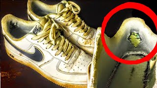 Restoration Nike Air Force  Sneakers Repair and Cleaning [upl. by Elvera984]