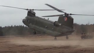 Chinook helicopter dust landings  compilation [upl. by Huei]