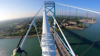 Ambassador Bridge Work [upl. by Forlini]