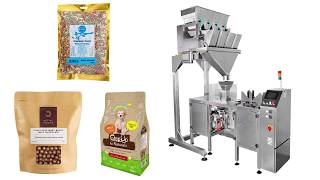 Mini Doypack Packaging Machine with 4 head weigher [upl. by Itsa55]