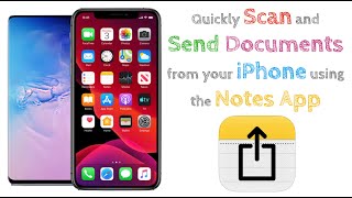 Use your iPhone Notes app to Scan and Email documents [upl. by Haym540]