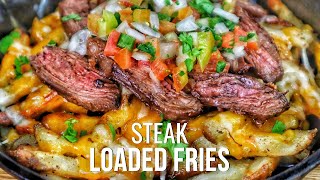 The Best Steak Loaded Fries Recipe Ever Carne Asada Fries [upl. by Blackmore]