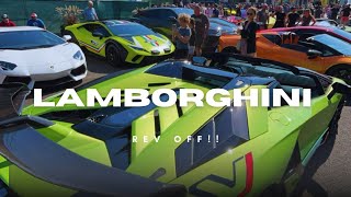 CRAZY LAMBORGHINI REV OFF SVJ REVUELTO SV AND MORE [upl. by Cummings]