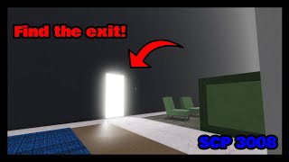 How to FIND the EXIT in Roblox SCP 3008 [upl. by Soirtimid]