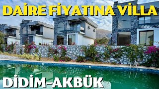 DAİRE FİYATINA VİLLA  BURAYI GÖRMEDEN EV ALMAYIN  DİDİM AKBÜK’TE FULL EŞYALI SATILIK VİLLA [upl. by Berthe535]