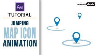 How to make Location Map Icon Aimation  After Effect Tutorials  Course Deals [upl. by Aiderfla]