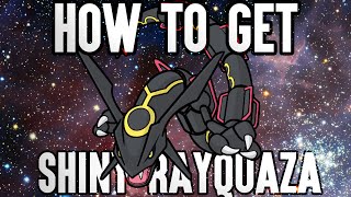 How to Get Shiny Rayquaza Shiny Rayquaza Mystery Gift Pokemon Omega Ruby Alpha Sapphire [upl. by Ailhad]