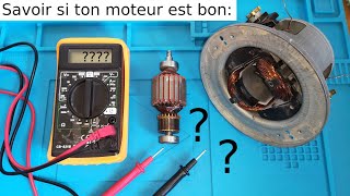 Comment tester un moteur électrique daspirateur savoir sil est bon ou cassé avec un multimètre [upl. by Lane]