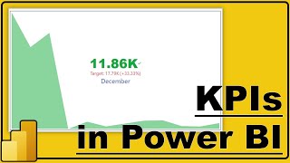 KPI in Power BI  How to create KPI visual in Power BI  22 [upl. by Imat295]