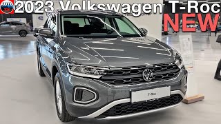 NEW 2023 Volkswagen TRoc  Overview WALKAROUND exterior interior [upl. by Alcine925]