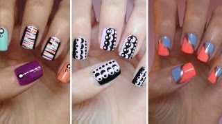 Easy Nail Art For Beginners 7 [upl. by Sukin]