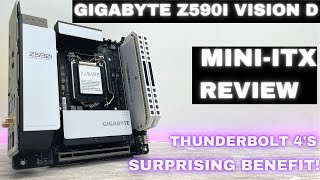 Gigabyte Z590i Vision D MiniITX Review Thunderbolt 4s surprising benefit [upl. by Turne]