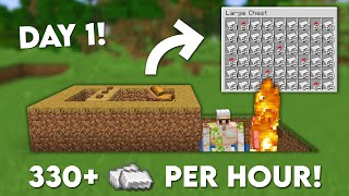 The Easiest IRON Farm in Minecraft  Tutorial 121 [upl. by Yusuk]