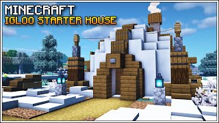 Minecraft 116  Igloo Starter House Tutorial [upl. by Nylatsirhc]