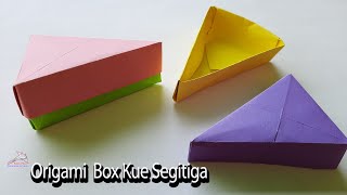 Origami Box  How To Make Origami Triangle Gift Box [upl. by Alleb]