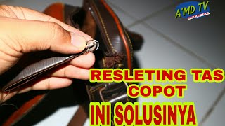 Cara Memperbaiki Resleting Tas Yang Copot [upl. by Kristofor]