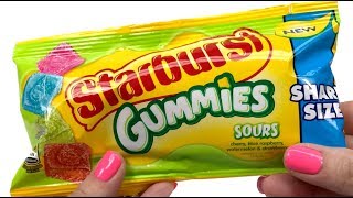 Starburst Gummies SOURS Unwrapping [upl. by Nyvrem]