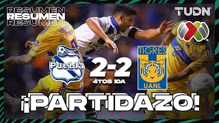 Resumen y goles  Puebla 22 Tigres  4tos Final  AP2023  TUDN [upl. by Natam62]