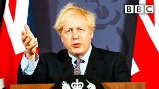 Brexit deal Boris Johnson announces UK and EU trade deal 🔴 BBCNews live  BBC [upl. by Swainson256]