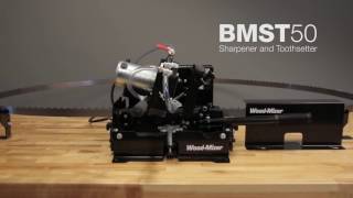 BMST50 Bandsaw Blade Sharpener amp Setter in Action  WoodMizer [upl. by Kcirdef56]