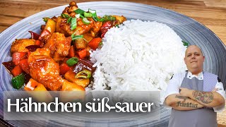 Ultimatives Hähnchen süß sauer  REZEPT vom Profikoch  Rezeptvideo [upl. by Onofredo]