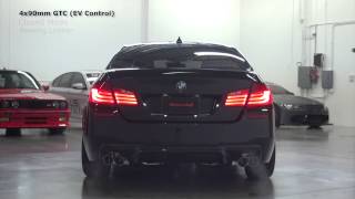 BMW F10 528i N20 I4T  GTHAUS Meisterschaft GTC True Dual Exhaust System 4x90mm Round [upl. by Esiole]