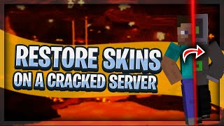 How to restore your minecraft skins on a cracked minecraft server  Skin Restorer Plugin Tutorial [upl. by Dijam]