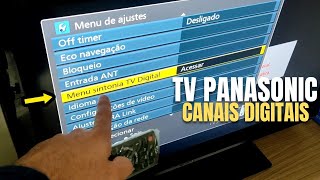 TV Panasonic sem sinal como sintonizar canais digitais [upl. by Crain]