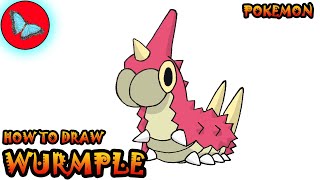 How To Draw Pokemon  Wurmple [upl. by Gwenette312]