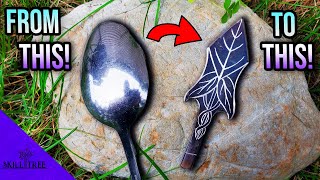 How To Make Arrowheads From Spoons [upl. by Norraa14]