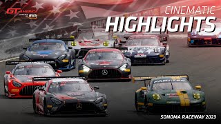 Cinematic Highlights  Sonoma Raceway l GT America Powered by AWS 2023 [upl. by Rodrick707]