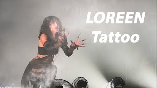 LOREEN  TATTOO Live video Tattoo Tour in Riga 30112023 4K [upl. by Aeresed]