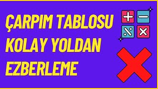 Çarpım Tablosu Kolay Ezberleme Öğrenme [upl. by Elleinwad833]