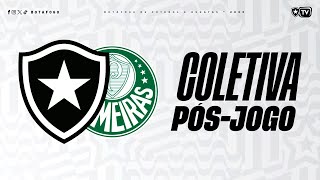 AO VIVO  Coletiva pósjogo com Lúcio Flávio  Botafogo x Palmeiras [upl. by Acirtap]