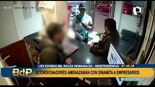 Capturan en flagrancia a extorsionadores cuando pedían cupo de S1000 a hoteleras [upl. by Pammi]