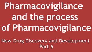 Pharmacovigilance and the process of Pharmacovigilance New Drug Discovery and Development Part 6 [upl. by Berger657]