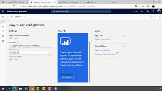 Dynamics 365 FO Configure Power BI in a CloudHosted Environment [upl. by Ayalat]