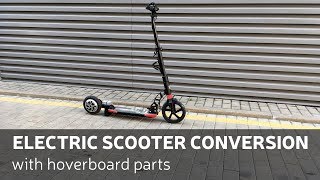 DIY Electric Scooter Conversion With Hoverboard Parts [upl. by Anon]