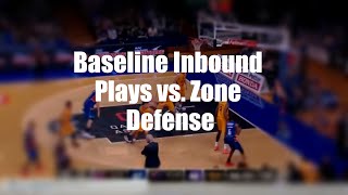 Baseline Inbound Plays vs Zone Defense [upl. by Natsirhc426]