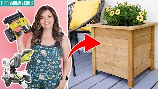 How to build a DIY planter box using ONLY 2 tools [upl. by Body357]