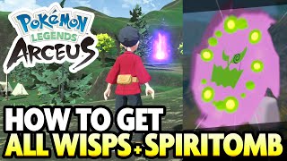 ALL 107 WISP LOCATIONS and SPIRITOMB GUIDE in Pokemon Legends Arceus [upl. by Brunella901]