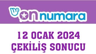 On Numara Çekiliş Sonuçları 12 Ocak 2024 [upl. by Cati806]