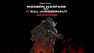 Modern Warfare 45 Kill Juggernaut Rampage [upl. by Kristyn641]