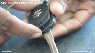 Replace Suzuki Key Battery [upl. by Ashien376]