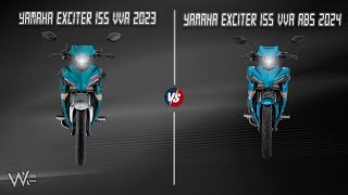 Yamaha Exciter 155 VVA OLD 🆚 Yamaha Exciter 155 VVA ABS 2024 ➖ Dual Walkaround ❗️ [upl. by Monson349]