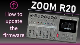 ZOOM R20 multitracker  How to Update the Firmware [upl. by Liebman]